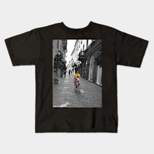 Morning Bike Ride Kids T-Shirt